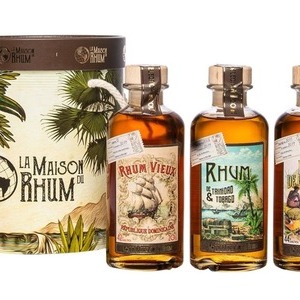La Maison du Rhum 3er Set à 20 cl Guadeloupe 6 years, Trinidad & Tobago 11 years, Dominikanische Republik 12 years (in Geschenkdose) (solange Vorrat, kein neues Lieferdatum bekannt)