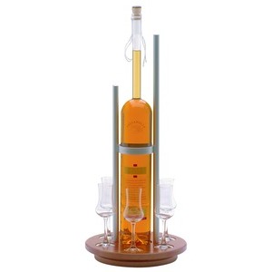 Grappa Paesanella Amarone 1.5 L inkl. Dreh-Gestell und 6 Gläser