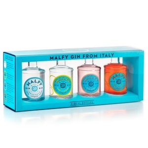 Gin Malfy GQDI 4er-Pack 4x5cl assortiert (Blood Orange, Con Limone, Original, Rosa Pink Grapefruit)