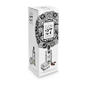 Gin 27 aus Appenzell Geschenkpackung mit Gin 27 Stengeli
