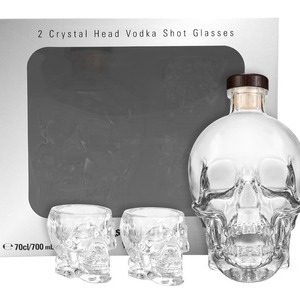 Vodka Crystal Head Triple Filtered Geschenkpackung mit 2 Gläser (ausverkauft, kein neues Lieferdatum bekannt)