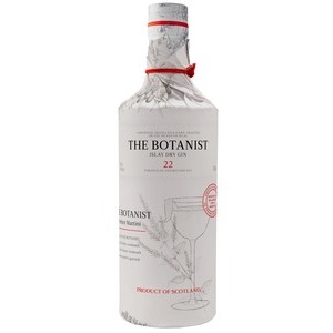 Gin Botanist in Geschenkpapier mit Rezepten Islay Dry Gin