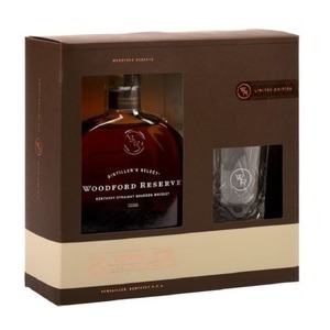 Whisky Woodford Reserve Bourbon Kentucky American Geschenpackung mit 1 Glas