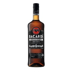 Rum Bacardi Black Carta Negra 300 cl (schwarze Etikette)