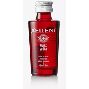 Vodka Xellent Swiss 5 cl with pure glacier water