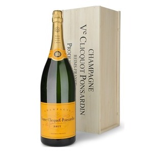 Champagne Veuve Clicquot Yellow Label 3 L Holzkiste