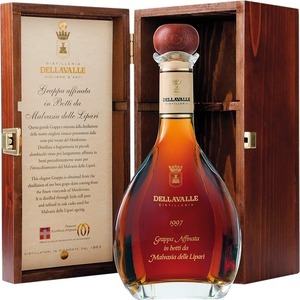 Grappa Dellavalle Affinata in Botti da Malvasia Holzkistchen