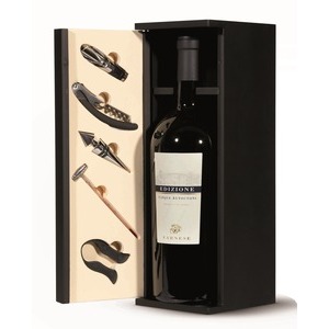 Edizione 1.5 Liter Holzkiste mit Zubehör Cinque Autoctoni VDT L: 2018 Fantini Rosso Barrica